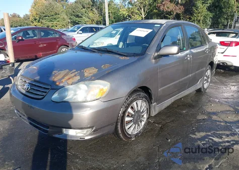 2004 Toyota Corolla S из США, поврежденный, VIN 1NXBR32E94Z242563
